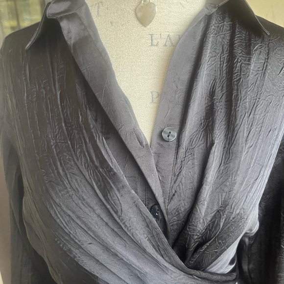 Mango black waist wraparound dress perfect for the Holidays - Picture 6 of 13